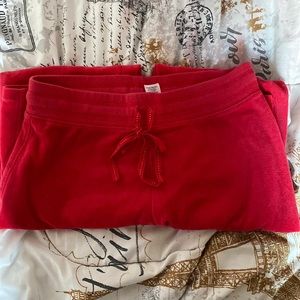 Red comfy pants